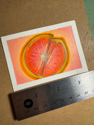 Cara Cara Orange aceo art card thumbnail 2