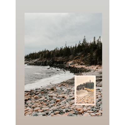 Little Hunters Beach, Acadia National Park Collection aceo art card thumbnail 2