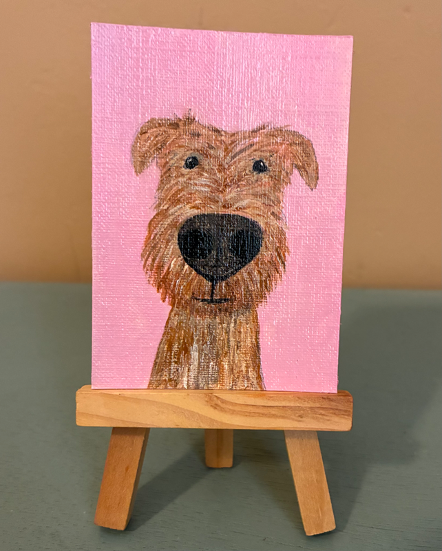 Curious Cody aceo art card
