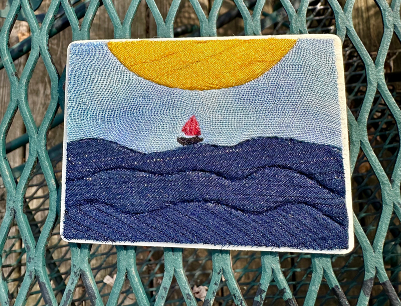 “Dinghy” Kinusaiga aceo art card