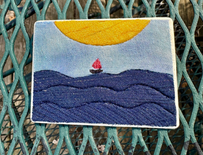 “Dinghy” Kinusaiga aceo art card thumbnail 1