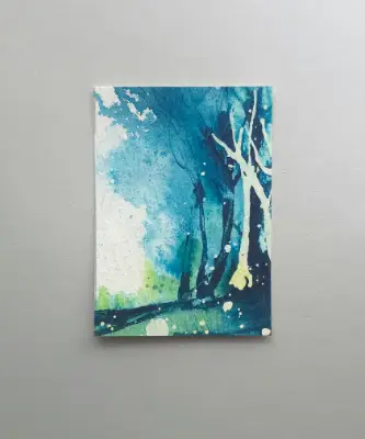 Into the Woods aceo art card thumbnail 1