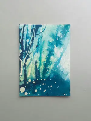 Into the Woods aceo art card thumbnail 3