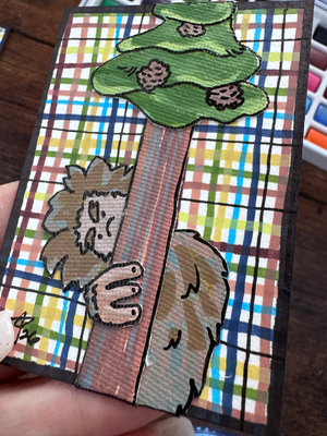 You can’t see me aceo art card thumbnail 2