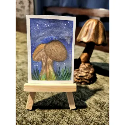 Star lit embrace aceo art card thumbnail 1