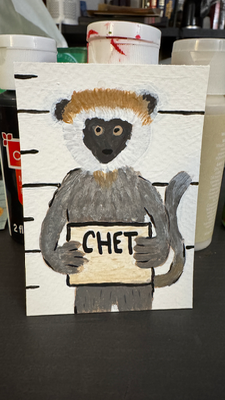 Chill Chet aceo art card thumbnail 1