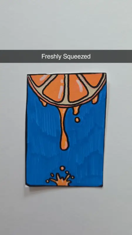 Freshly Squeezed aceo art card