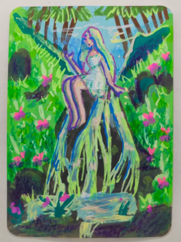 Springwater Goddess aceo art card