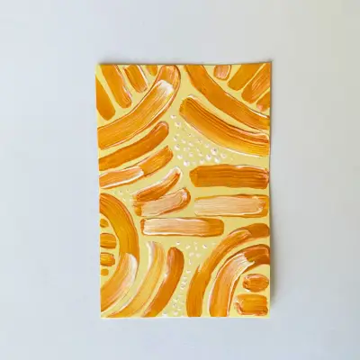 Spring Swing - April 02 - Original ACEO Card aceo art card thumbnail 1