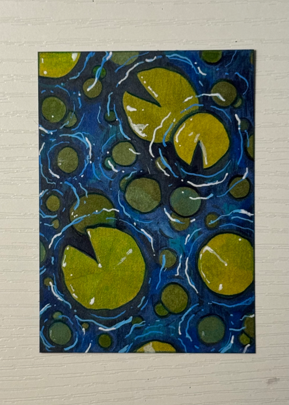 Lily Pads aceo art card
