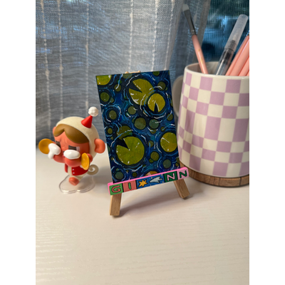 Lily Pads aceo art card thumbnail 5