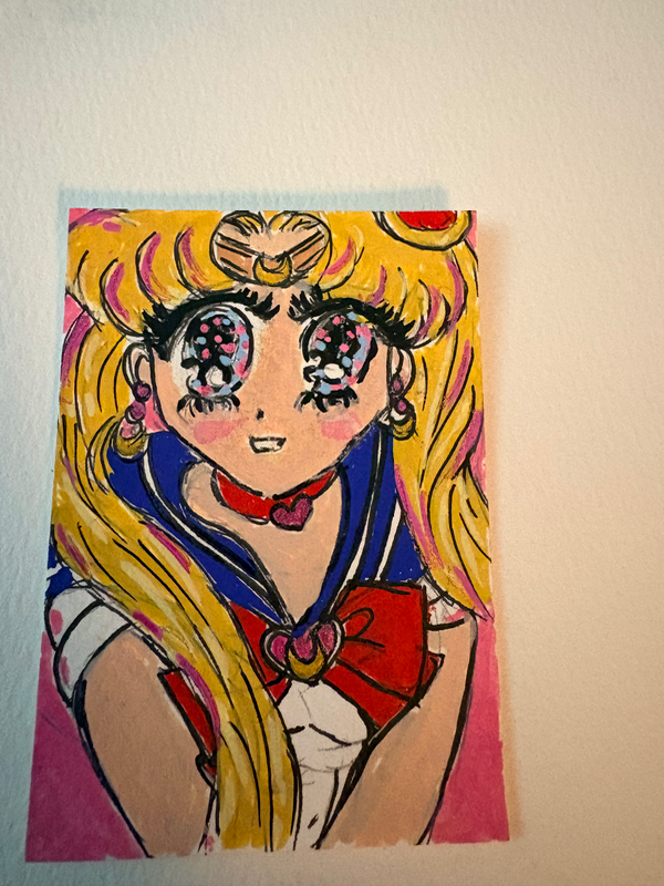 Moon Prism Power aceo art card