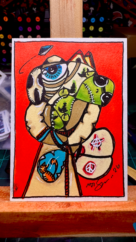 Incognito aceo art card