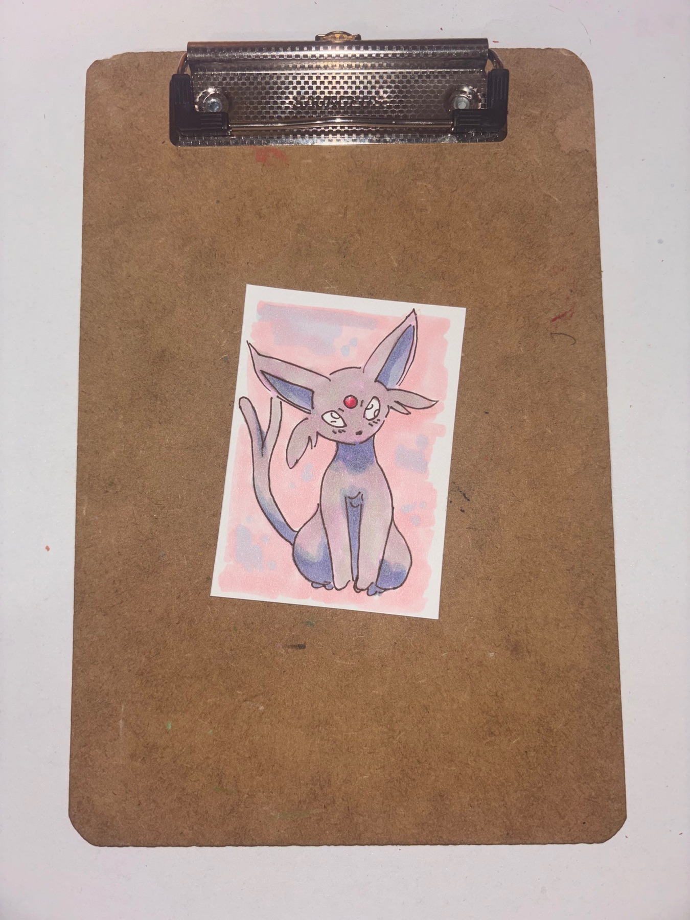 “Espeon” Pokemon Eevee evolution aceo art card