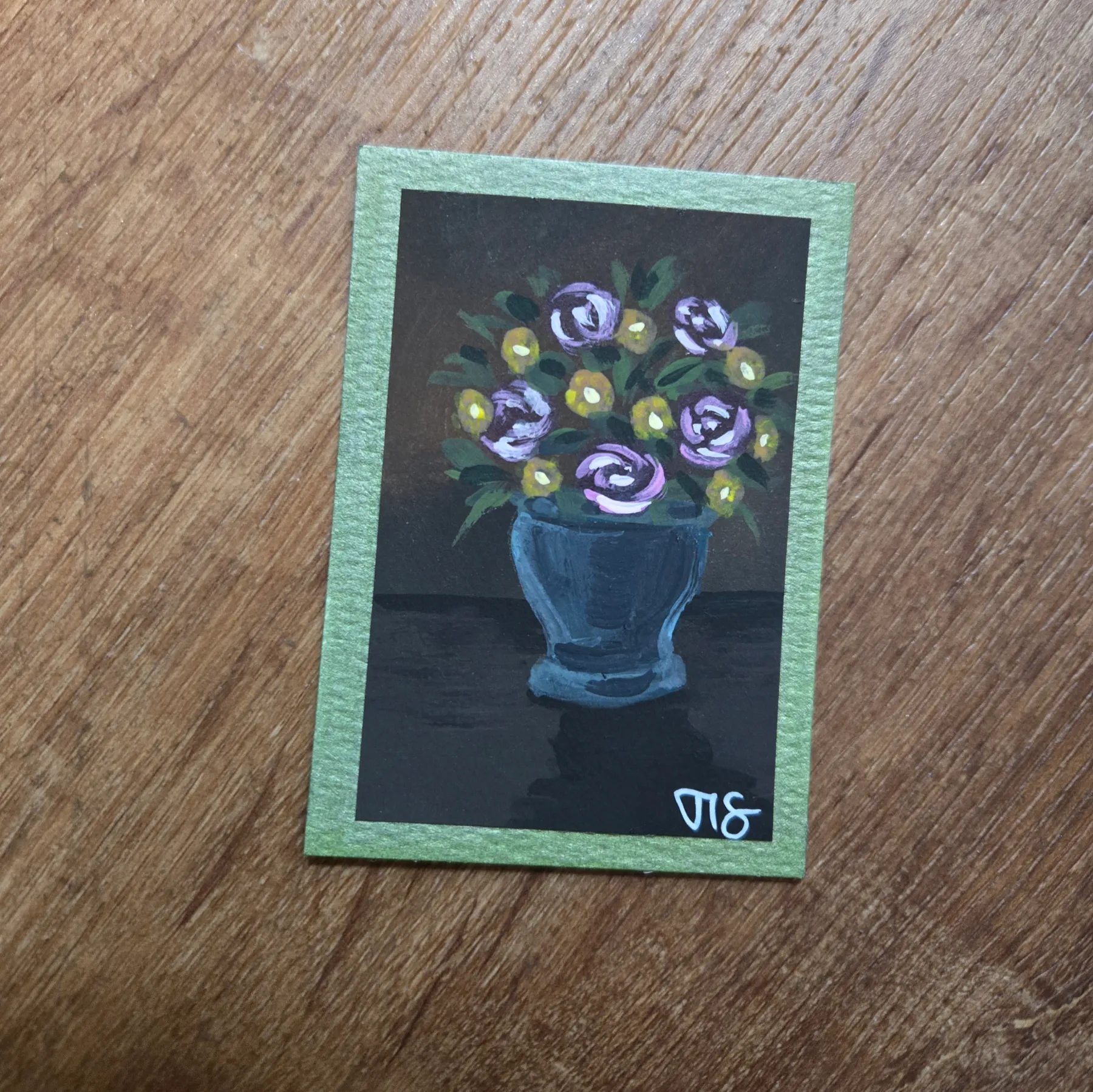 Flower Bouquet aceo art card