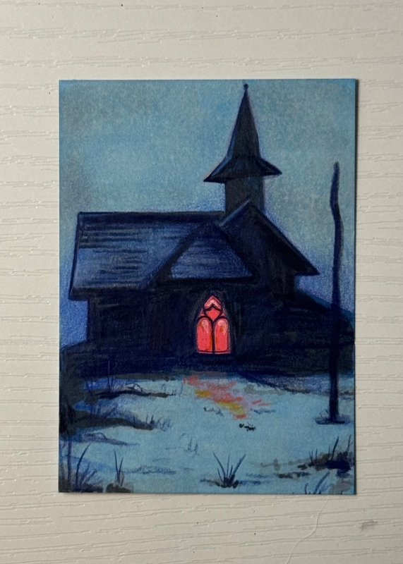 Invitation aceo art card