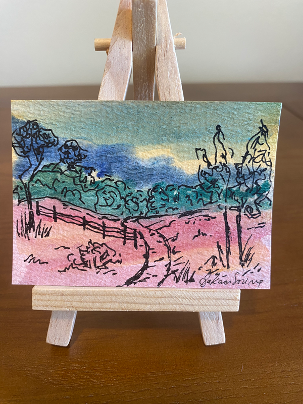 Dirtroad - Countryside Series #3/9 aceo art card