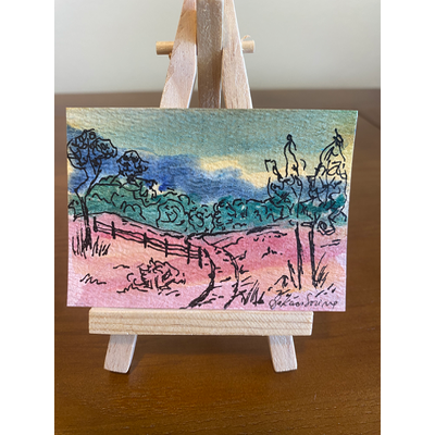 Dirtroad - Countryside Series #3/9 aceo art card thumbnail 1