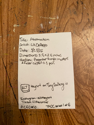 Abstraction aceo art card thumbnail 2