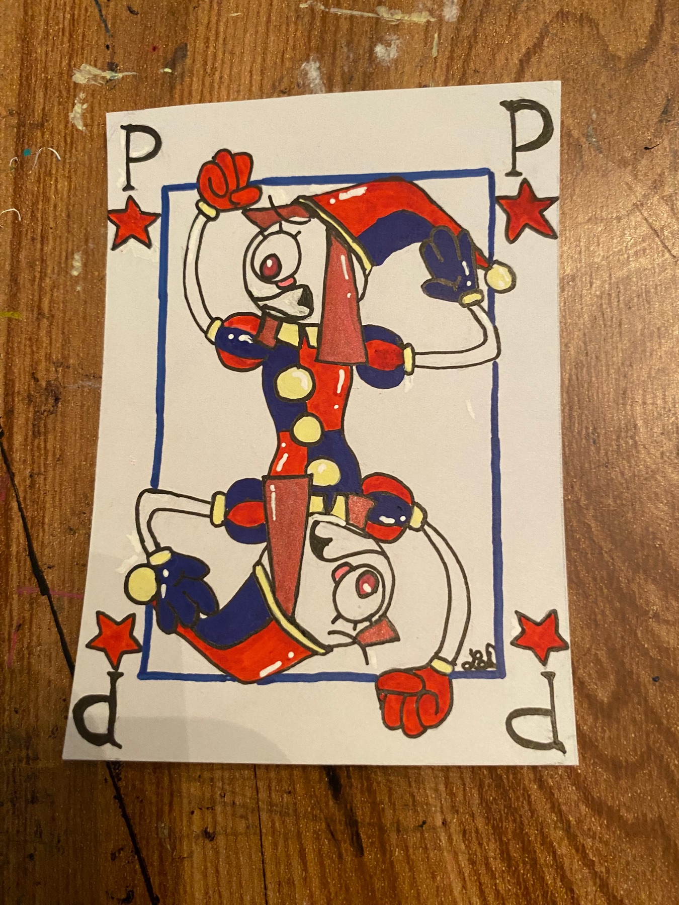 Abstraction aceo art card