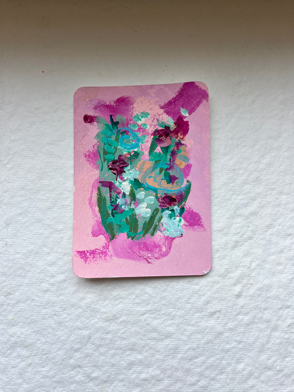 Flowersplash 2 aceo art card