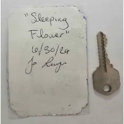 Sleeping Flower aceo art card thumbnail 3