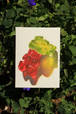 Gummy Bear Study #1 aceo art card thumbnail 1