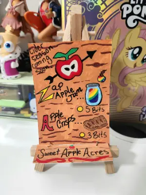 Sweet Apple Menu aceo art card thumbnail 3