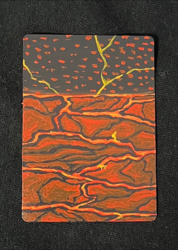 Magma Pit aceo art card