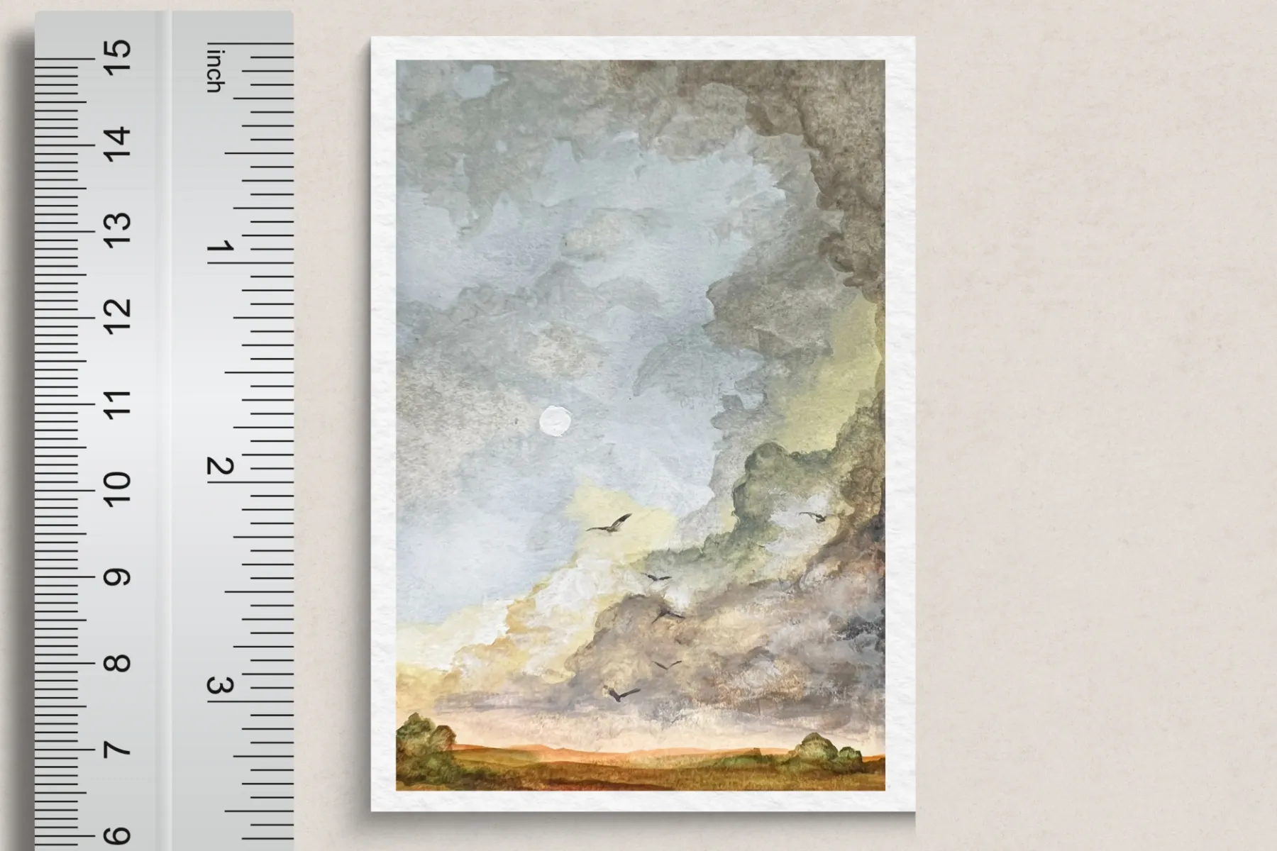 Taking Off aceo art card