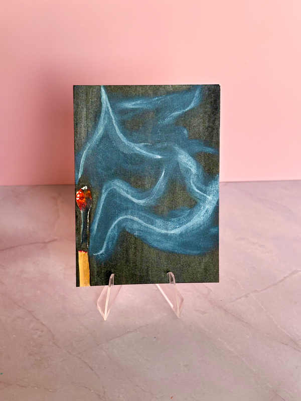 Embers- Series Fire & Smoke 6/7 aceo art card