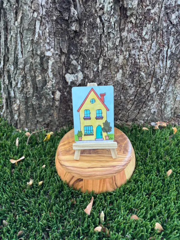 Cottage Study: Two aceo art card