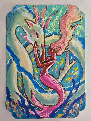 Found in the Depths aceo art card thumbnail 1
