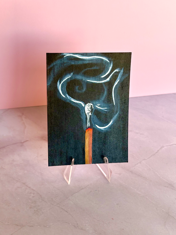 Still Hot- Series Fire & Smoke 5/7 aceo art card