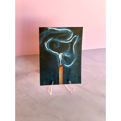 Still Hot- Series Fire & Smoke 5/7 aceo art card thumbnail 1