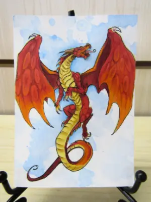 Draco Ignis Mini aceo art card thumbnail 2