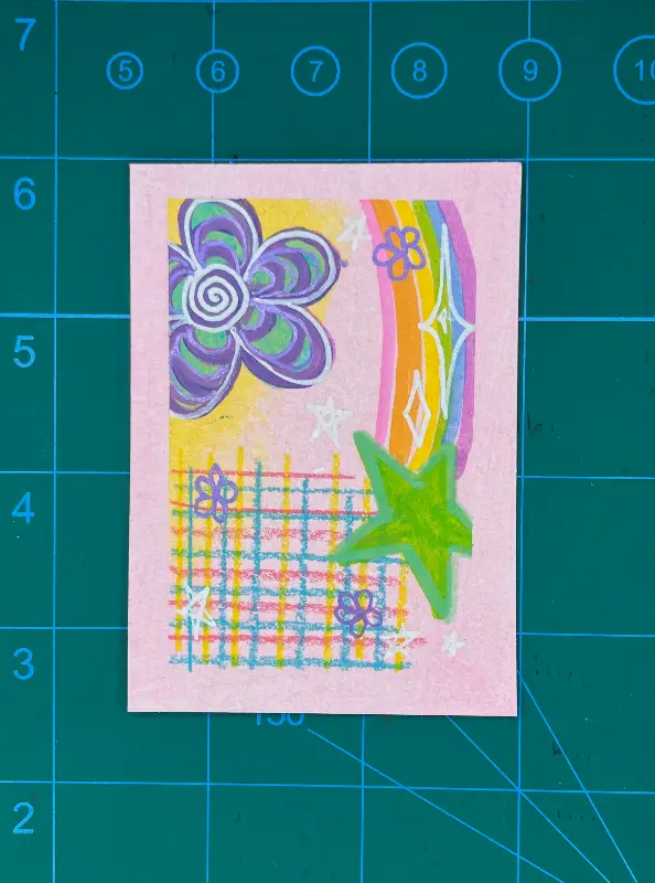 Pink Whimsy 5/9 aceo art card