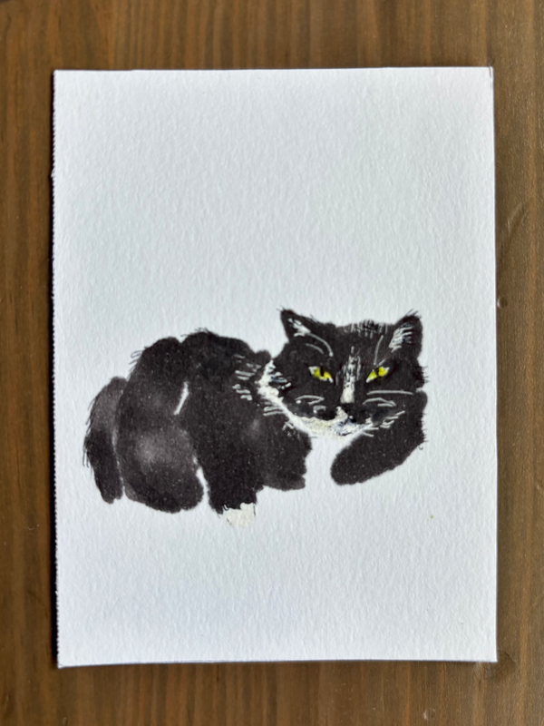 ACEO original, Emily quick marker front aceo art card