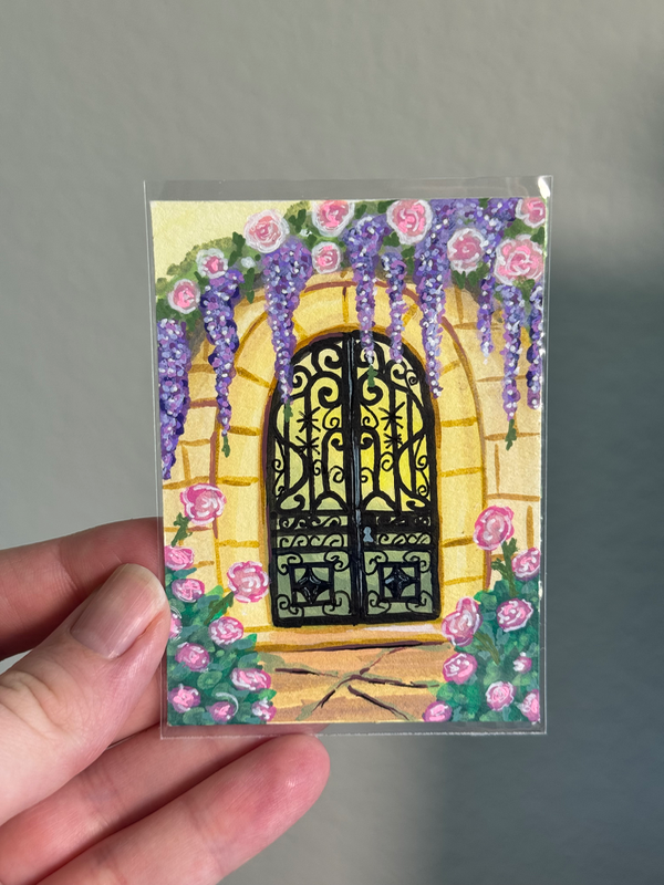 The gate aceo art card
