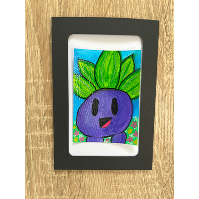 Oddish aceo art card thumbnail 1