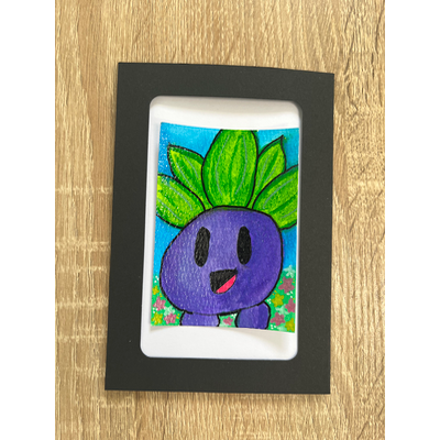 Oddish aceo art card thumbnail 2