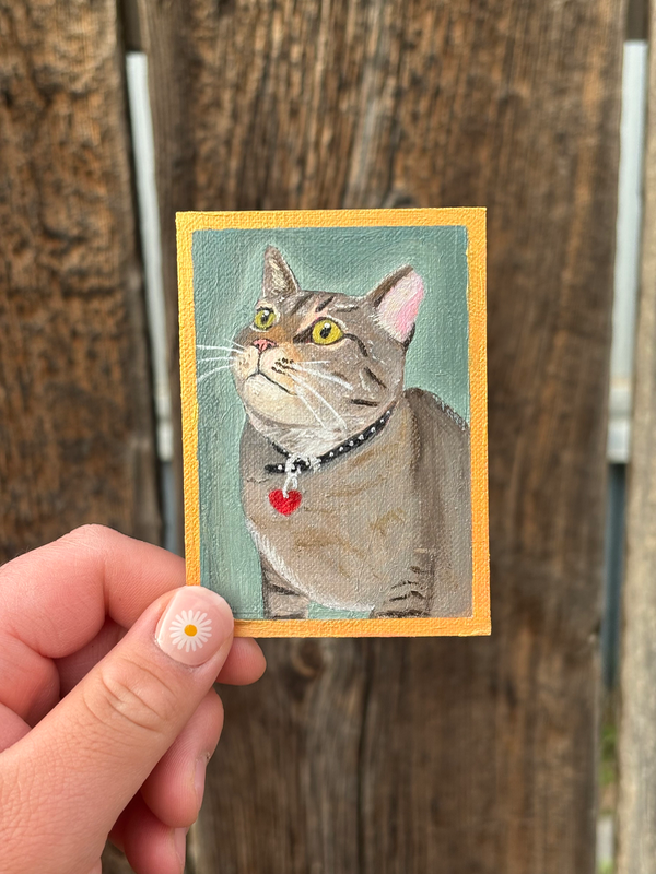 Kitty (1/4) aceo art card