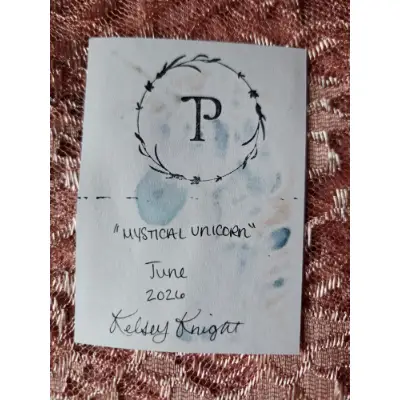 Mystical Unicorn - Original ACEO aceo art card thumbnail 3