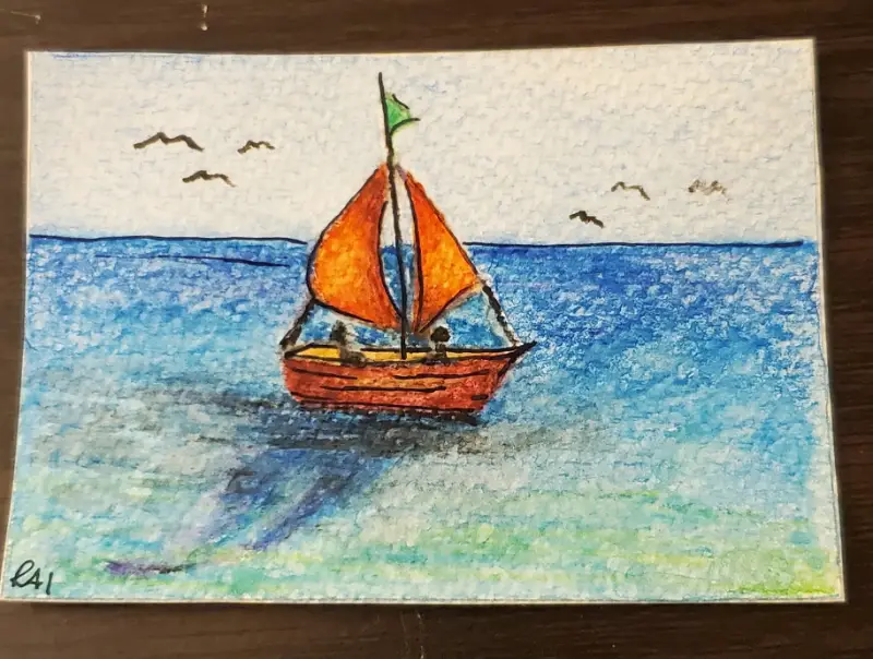 Close to Shore aceo art card