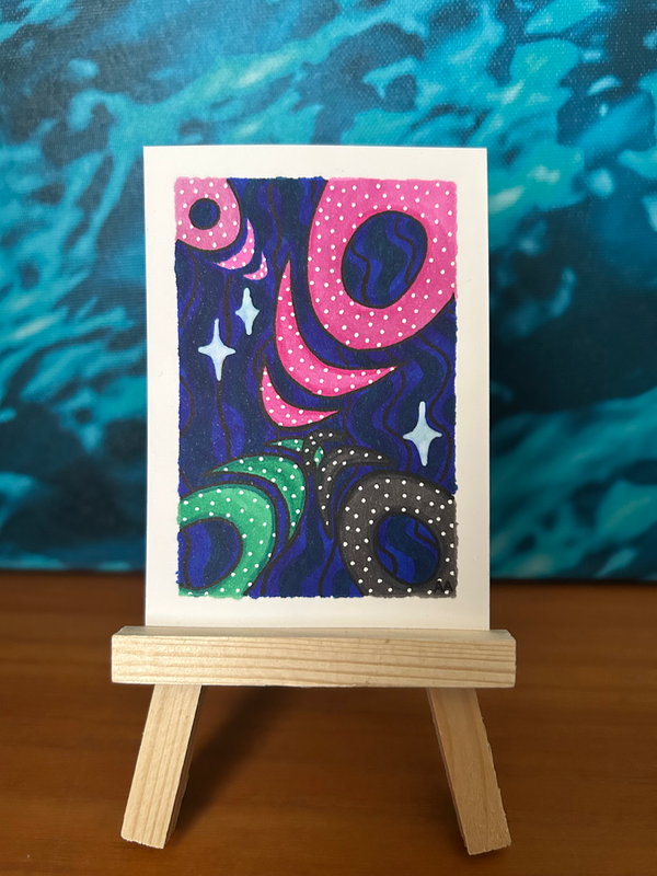 Lasers aceo art card