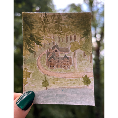 Forest Estate aceo art card thumbnail 1