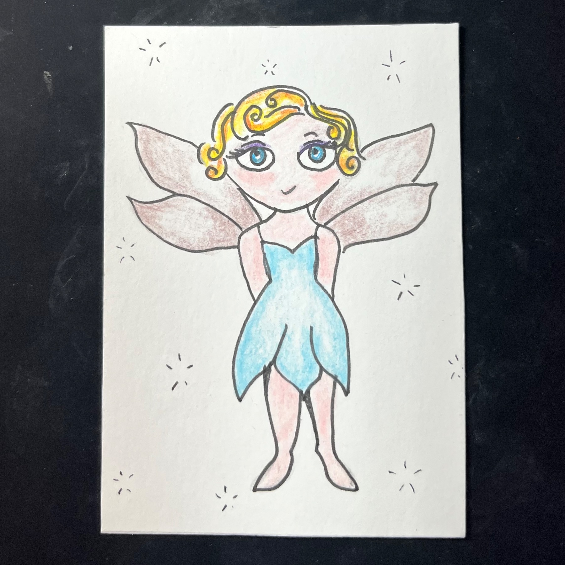 Cute Fairy aceo art card