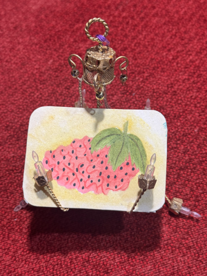 Strawberry Brain aceo art card thumbnail 1
