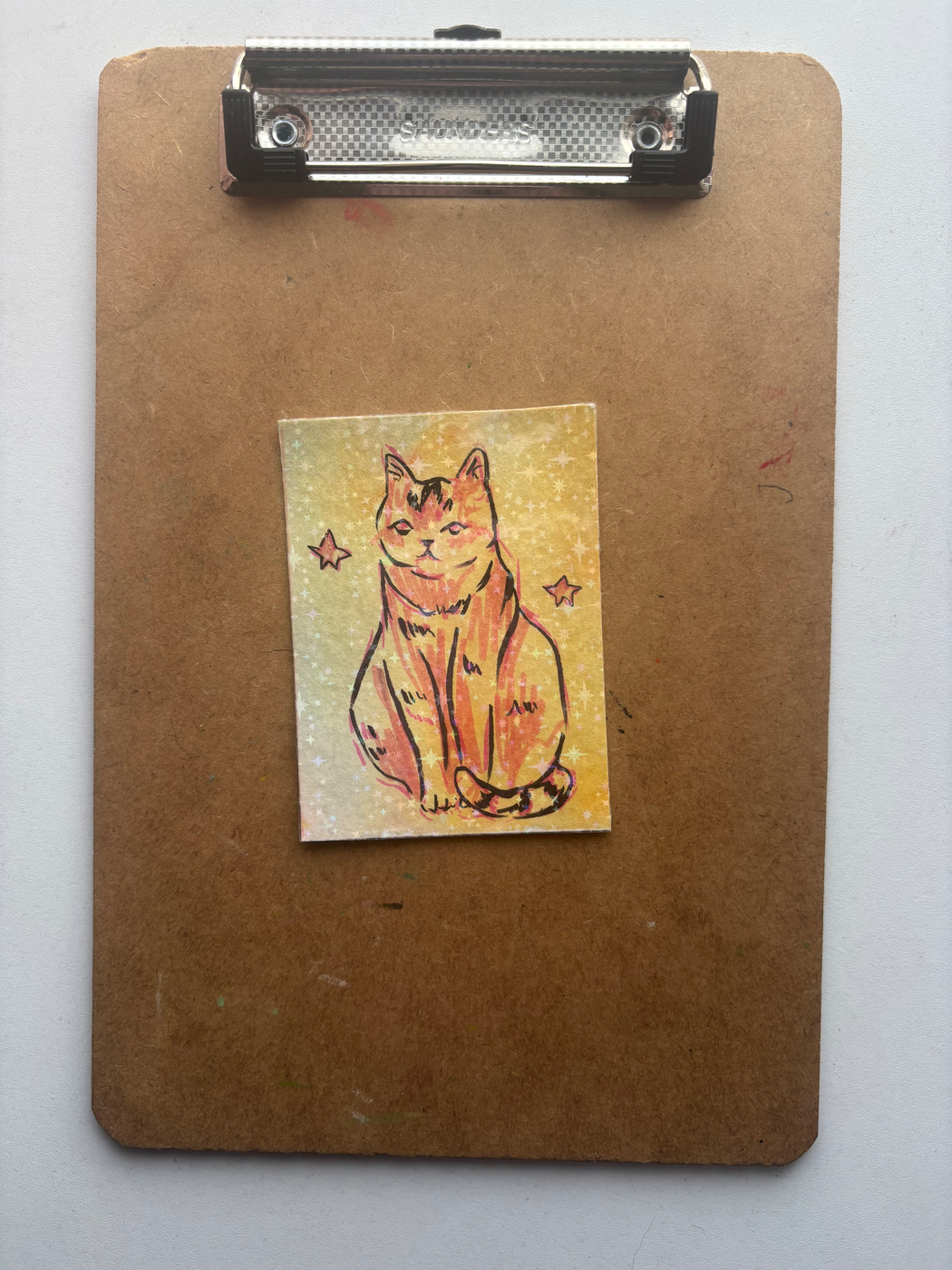 “Simple Kitty” Cat aceo art card
