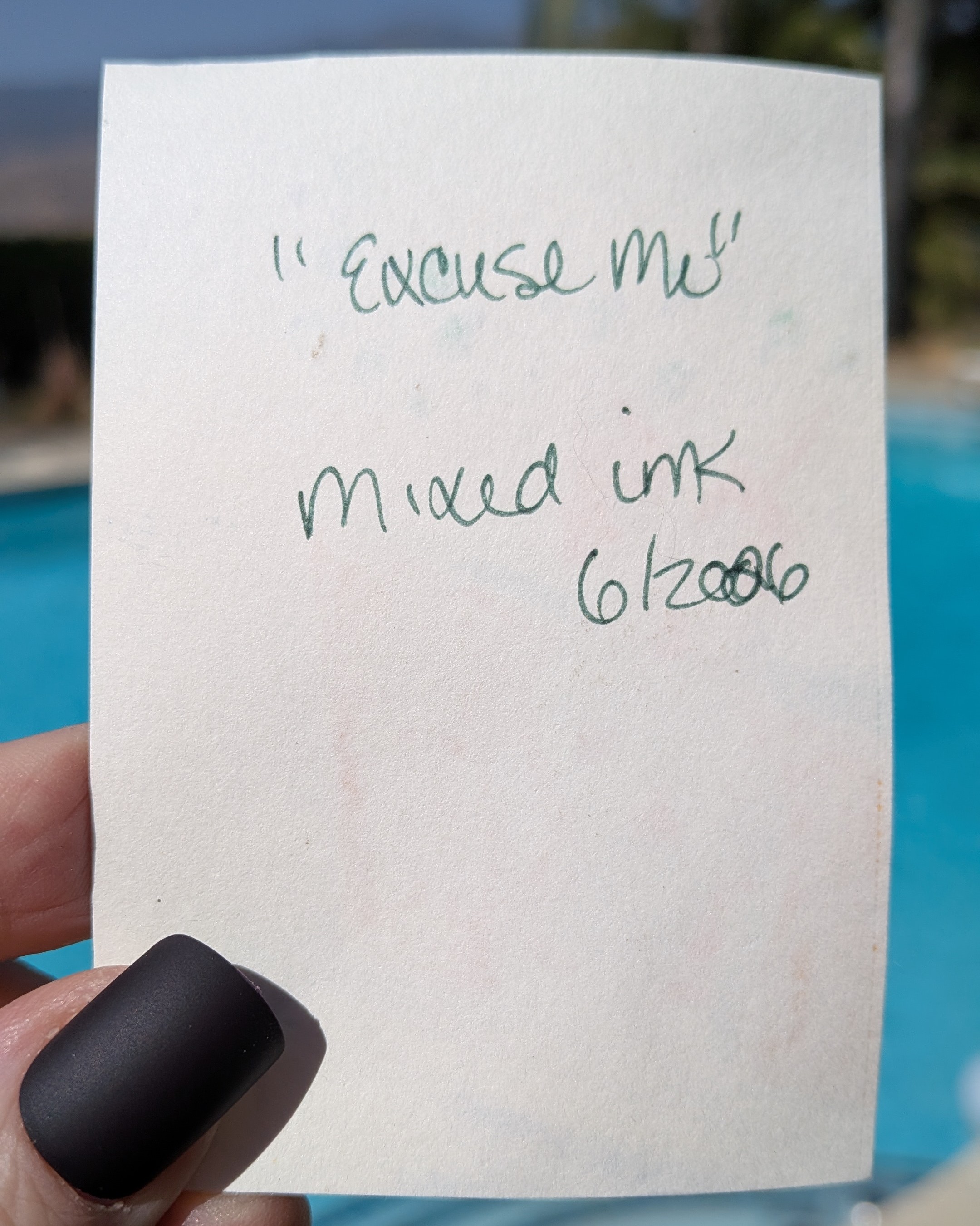 Excuse Me | Cat at Window Original ACEO aceo art card thumbnail 2